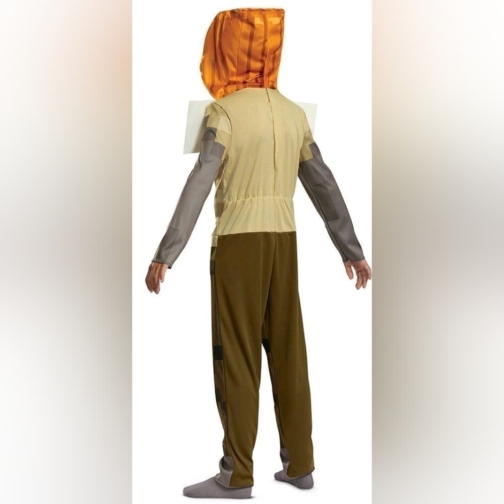 Minecraft Kids Hooded HalloweenCostume Jumpsuit Classic Husk JackO'Lantern - Picture 3 of 7